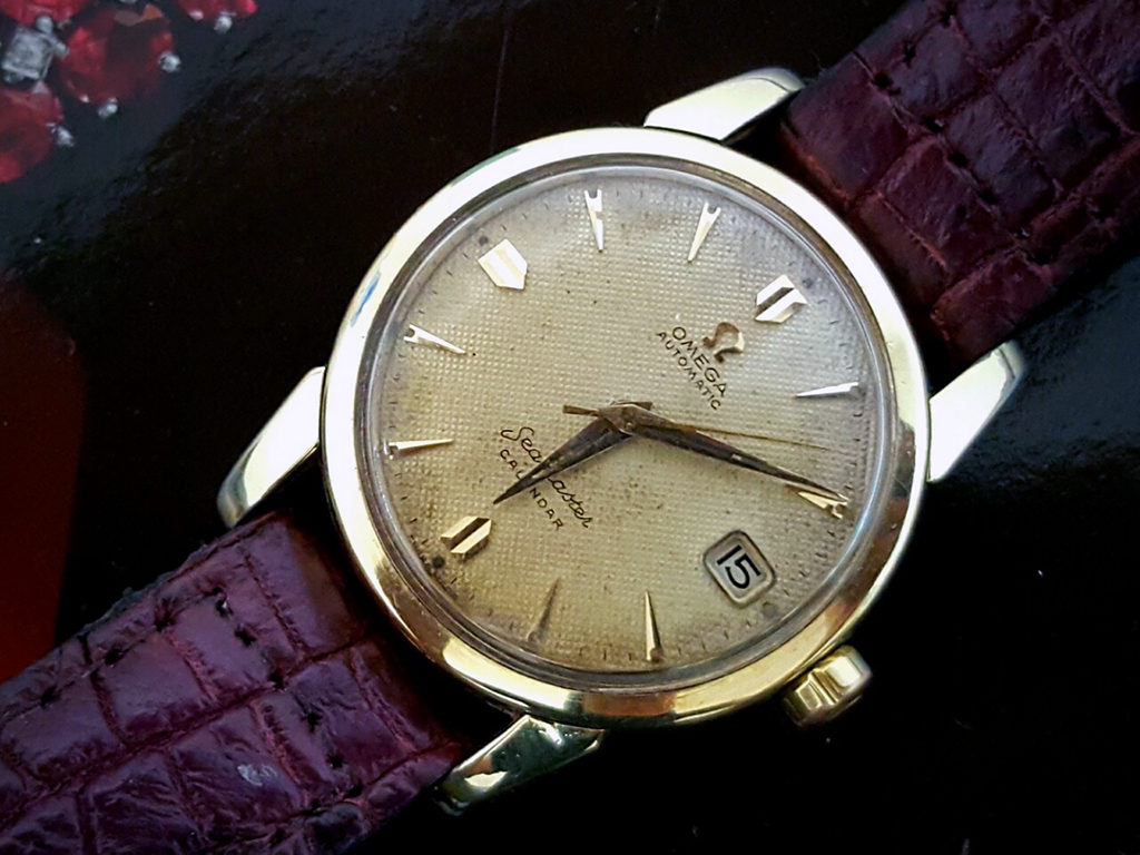 Omega Seamaster Calendar Cal.503 ทองหุ้ม หน้าผ้า ปี1956