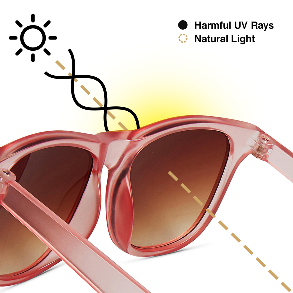 Hipsterkid Rosé Sunglasses Age 3-6 แว่นกันแดดเด็กสีโรเซ่