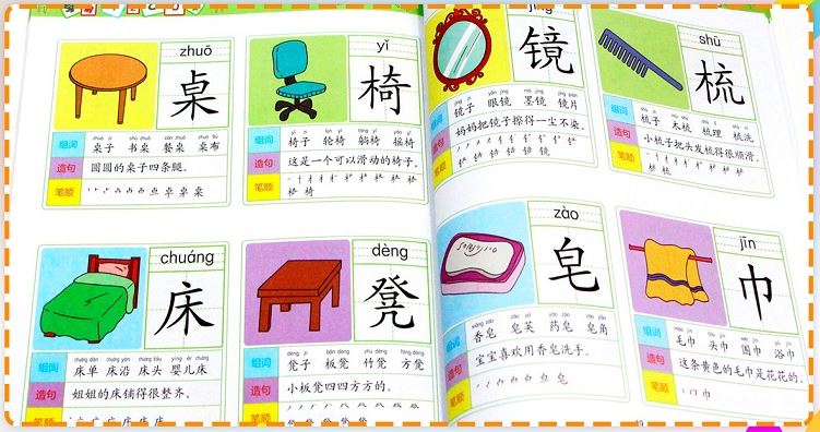 แบบเรียนภาษาจีนสำหรับเด็ก 1,280 คำ 4เล่ม/ชุด 幼儿学前1,280字 全4册 1,280 Chinese Words for Children (4Vols/Set)