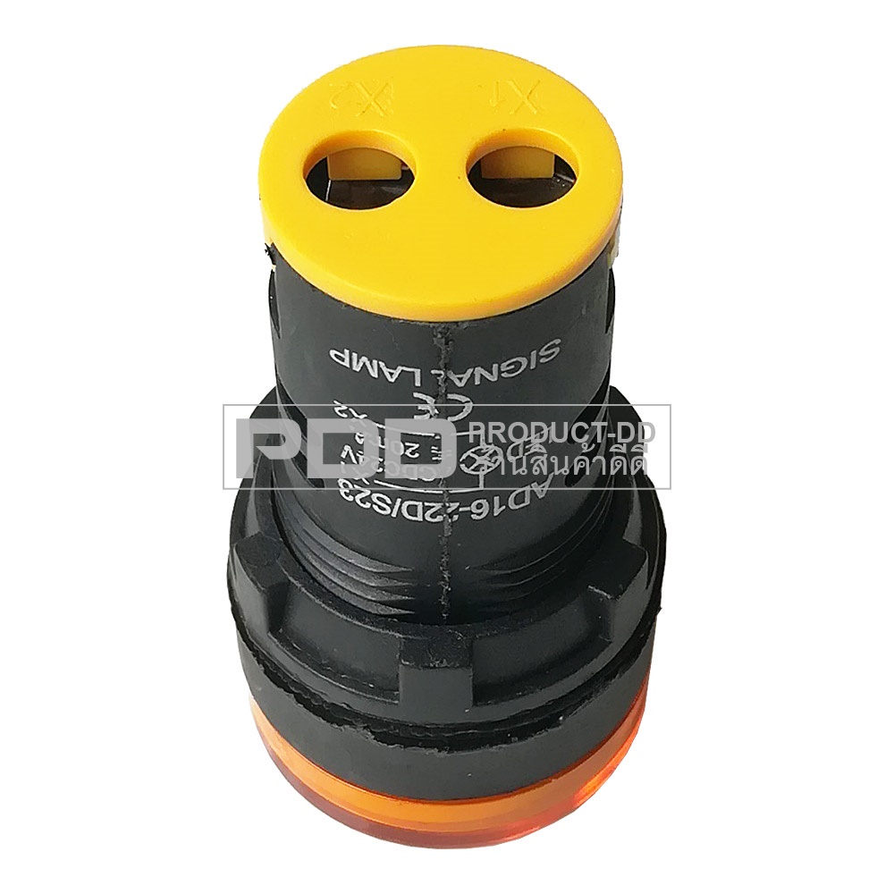 AD16-22DS 24V 22 mm ไพล็อตแลมป์ Pilot Lamp ไฟตู้คอนโทรล สีส้ม