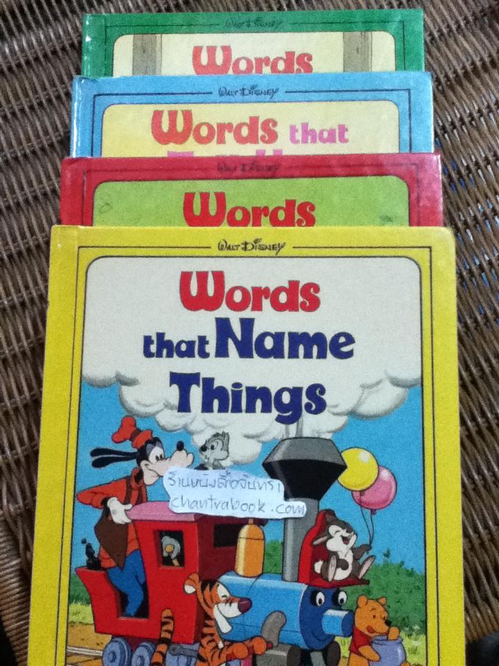 WALT Disney's 4 เล่ม Words that Name Things, Words that are Opposites, Words that Tell You About Things และ Words that Do Things