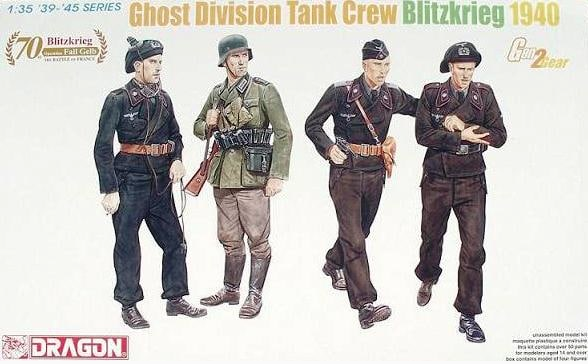 โมเดลฟิกเกอร์ Dragon Models 1/35 DRA6654 Ghost Division Tank Crew Blitzkrieg 1940