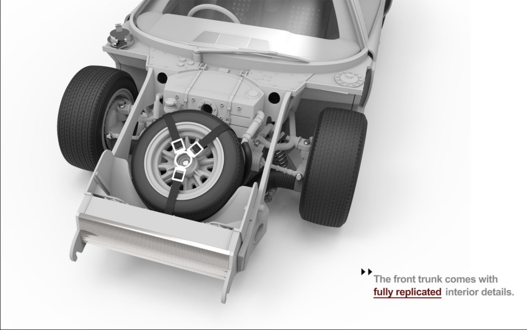 โมเดลรถสปอร์ต MENG RS-002 1/12 Ford GT40 Mk.II ’66 Sport Car Classic