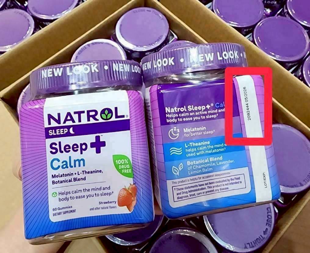 Natrol Calm With L-Theanine, 5-HTP, Lemon Balm and Melatonin, 50 Gummies