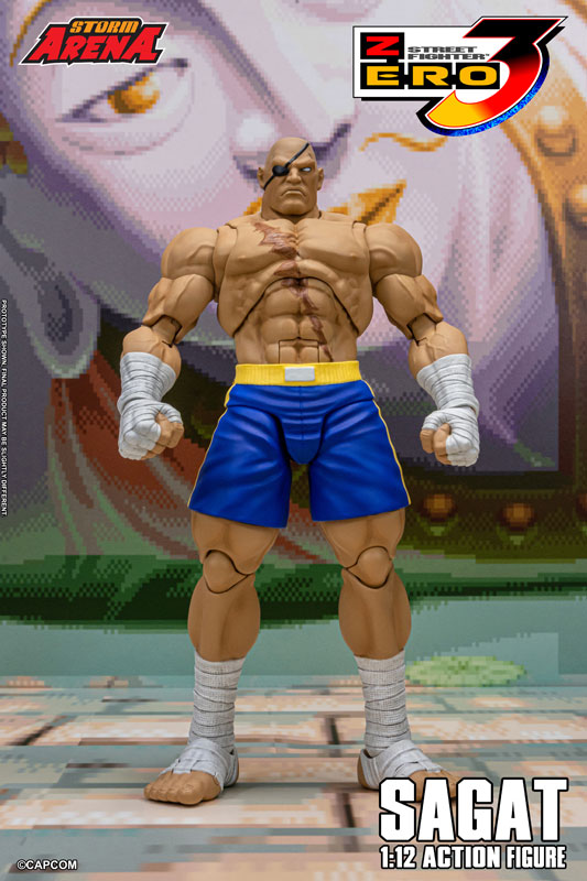 Street Fighter Alpha 3 1/12 Scale Action Figure Sagat(Provisional Pre-order)