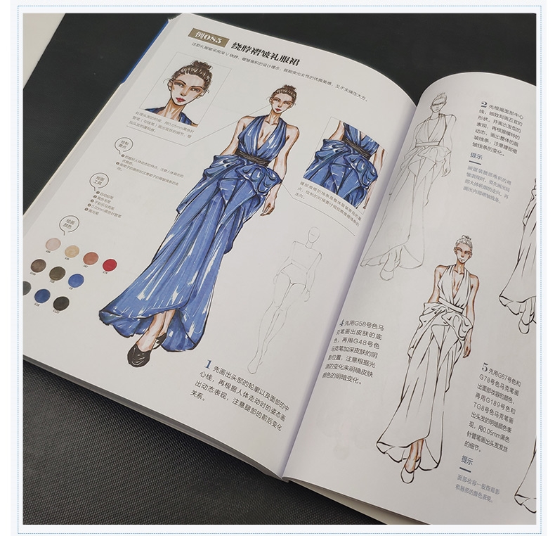 (Pre-order) หนังสือสอนสเก็ตช์ภาพแฟชั่น ลงสีด้วย Copic