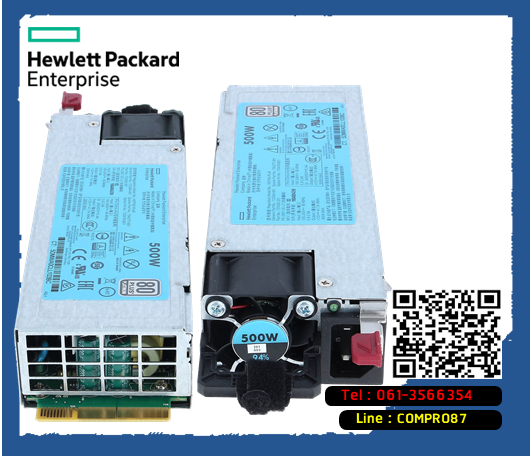 HP 865408-B21,866729-001,865399-501,HSTNS-PC40-1,HP 500W,Power Supply,DL160,DL180,DL360,DL380 Gen10