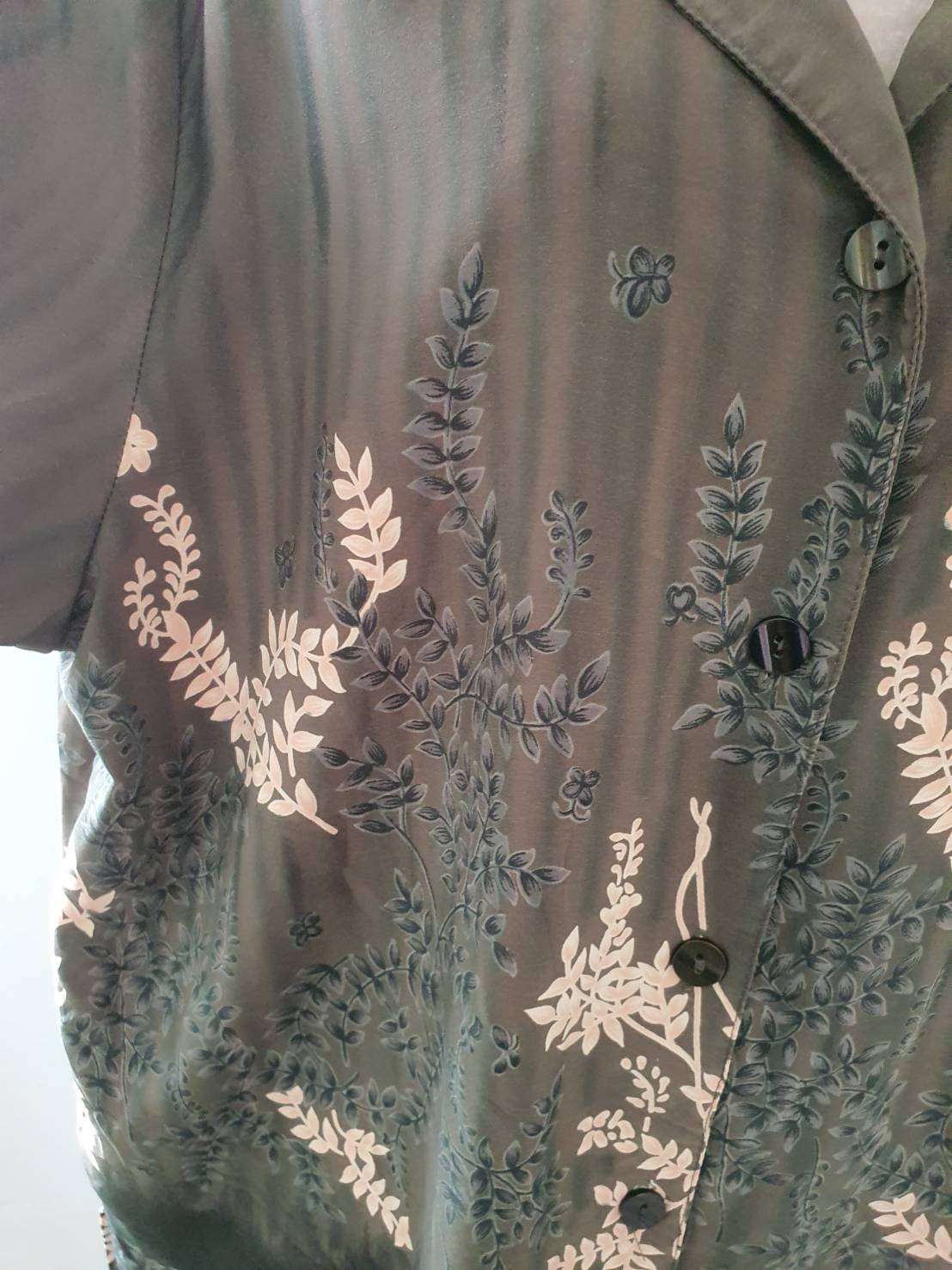 FF05718 เสื้อเชิ้ต มือสอง สีเขียว แบรนด์ SAG HARBOR อก 44 นิ้ว