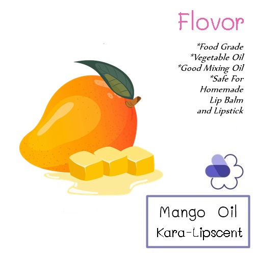 Kara-Lipscent Mango Oil *Mango aroma กลิ่นมะม่วงน้ำดอกไม้ กลิ่นหอมหวาน ละลายในน้ำมัน COA