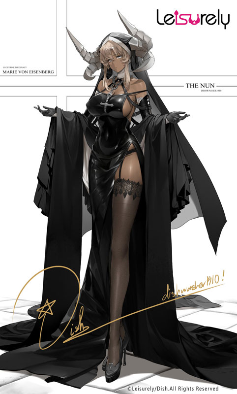 Black Nun Illustrated by DISH 1/7 Complete Figure EX Version(Pre-order)