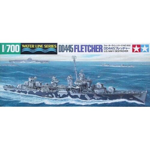 โมเดลเรือรบทามิย่า ขนาด 1/700 Tamiya TA31902 DD 445 FLETCHER U.S.NAVY DESTRAYER