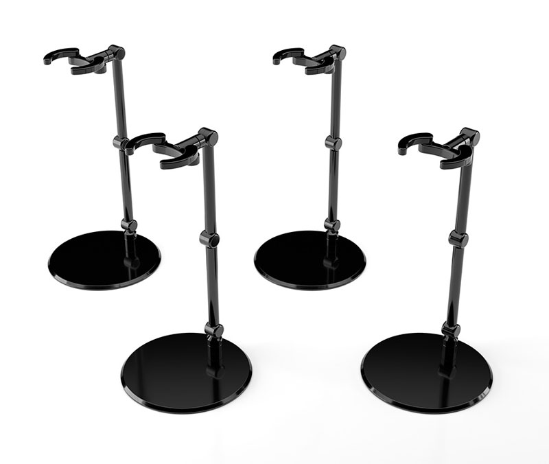 The Simple Stand mini x 4 BLACK (for Small Figures & Chibi Figures)(Pre-order)