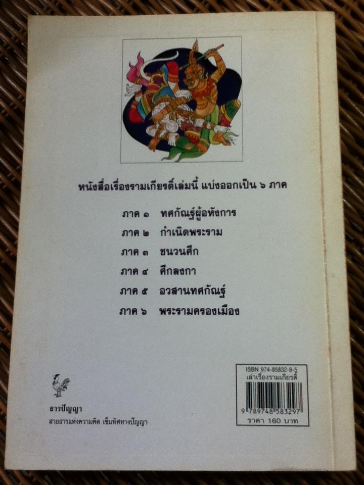 เล่าเรื่องรามเกียรติ์/ มาลินี ผโลประการ