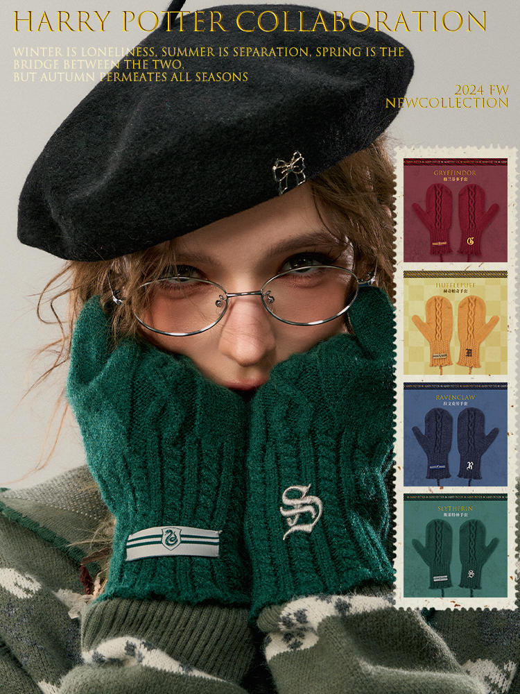 [Pre-Order] Kyouko x Harry Potter แฮร์รี่ พอตเตอร์ ถุงมือ ประจำบ้าน W/2024