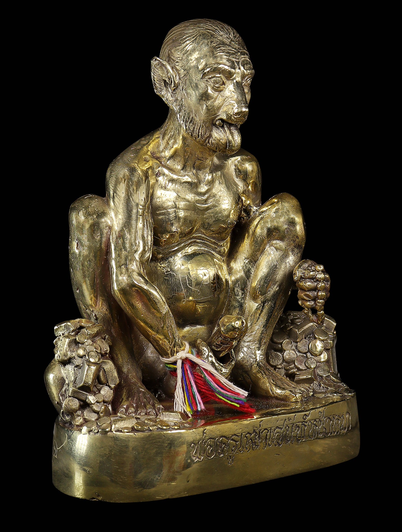 พ่อครูเสน่ห์หน้าหมา (ขนาดบูชา) Delightful Dog-Faced Guru. (altar-sized statue) SKU-03884