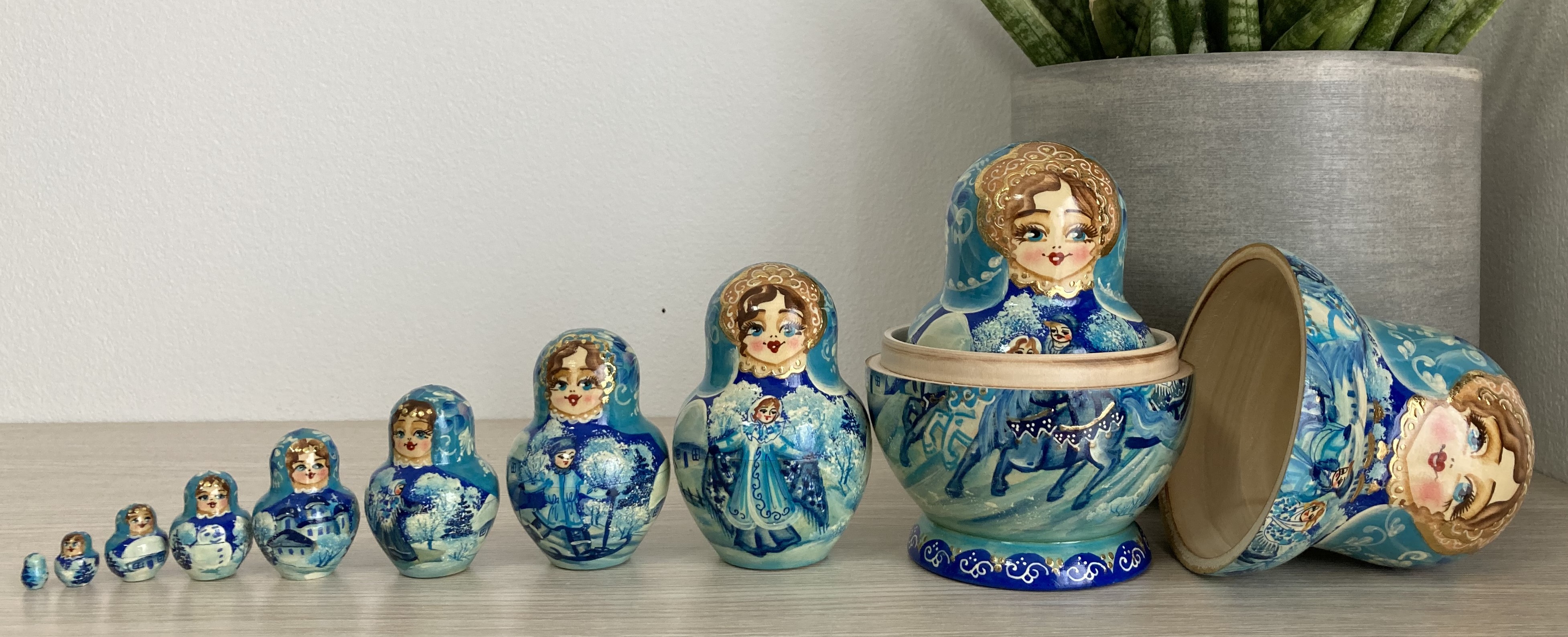 ตุ๊กตาแม่ลูกดกรัสเซีย (Matryoshka) - From Russia With Love "Blue Winter"