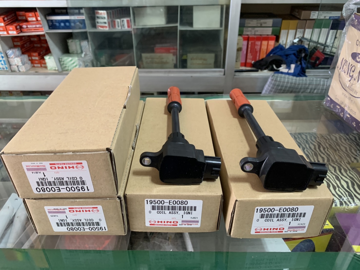 คอยล์จุดระเบิด HINO FC4J NGV เครื่อง JO5C-PV แท้ห้าง