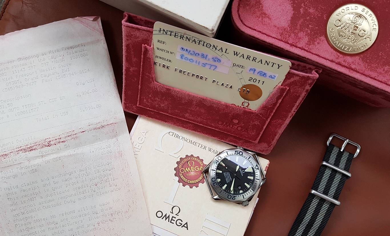 Omega Seamaster Pro 300m เข็มดาบ ตัวเรือน ทำจาก Titanium ขนาดKing Size 41mm ไม่รวมเม็ดมะยม