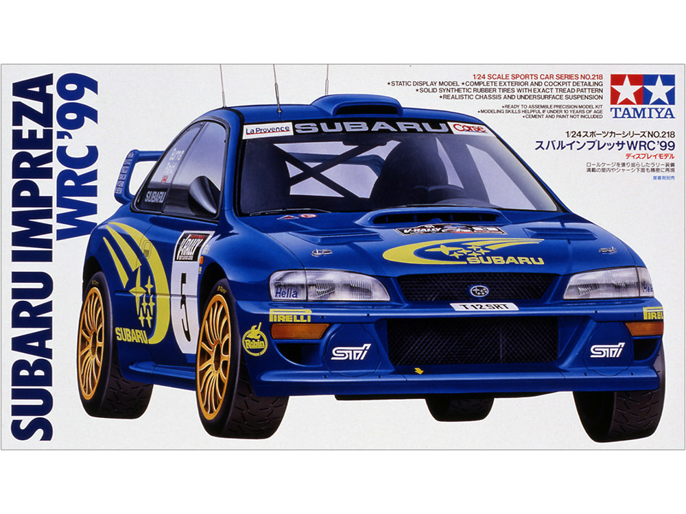 โมเดลรถจำลองทามิย่า ขนาด 1/24 TA24218 Subaru Impreza WRC '99