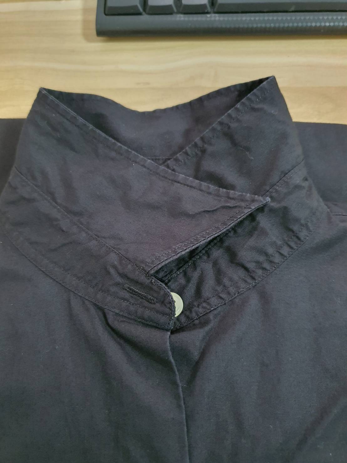 FF06467 เสื้อเชิ้ตมือสอง สีดำ RALPH LAUREN อก 42 นิ้ว