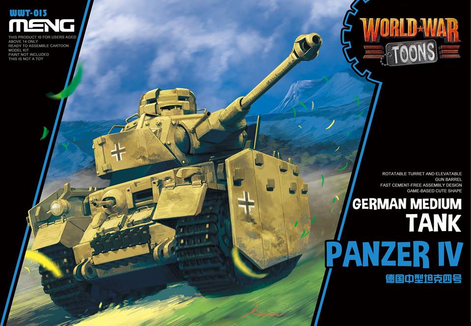 โมเดลรถถังไข่ Meng Model World War Toons WWT-013 German Medium Tank Panzer IV