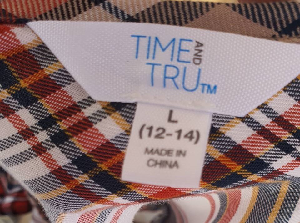 FF02977 เสื้อแฟชั่น มือสอง แบรนด์เนม time and tru อก free-42 นิ้ว