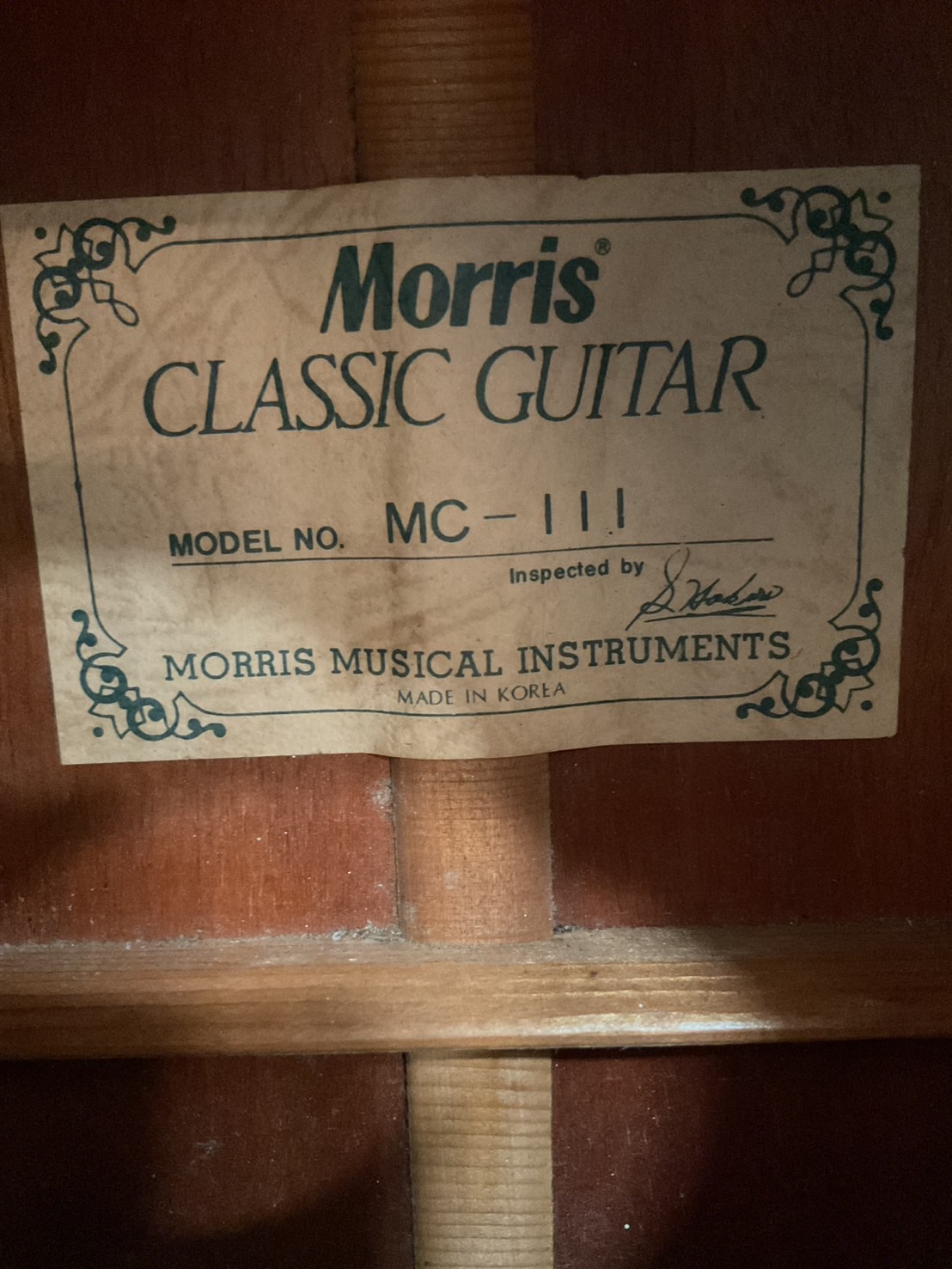 กีต้าร์คลาสสิค Morris : MC-111