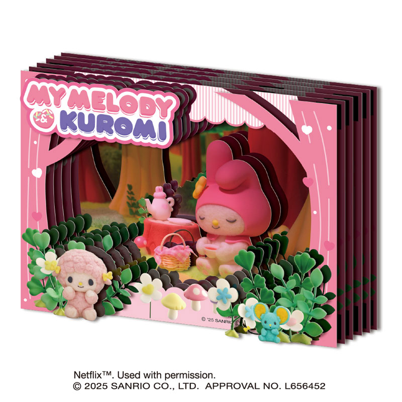Paper Shadow Art Mini Netflix Series "My Melody & Kuromi" SA-M66 My Melody(Pre-order)
