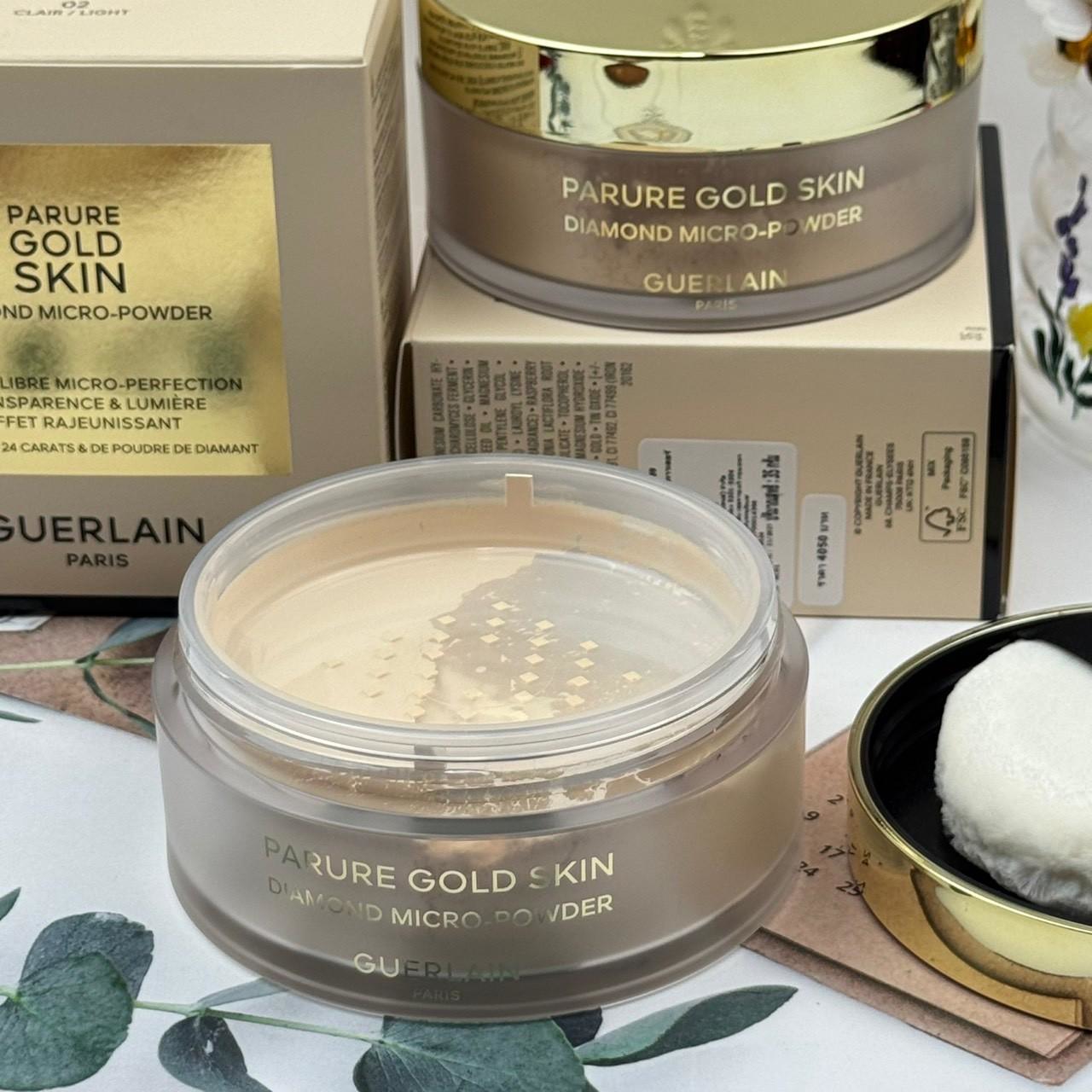 GUERLAIN PARURE GOLD SKIN DIAMOND MICRO-POWDER 35 ml #02 Clair/Light