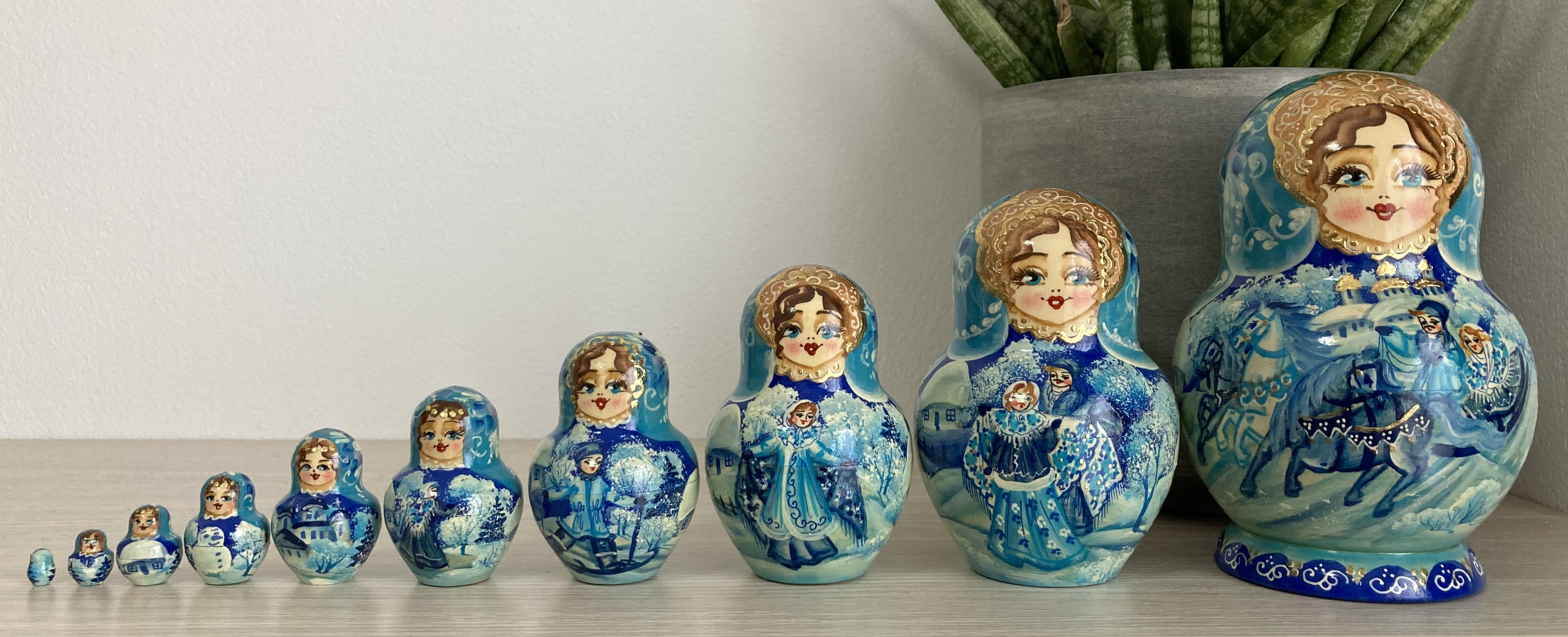 ตุ๊กตาแม่ลูกดกรัสเซีย (Matryoshka) - From Russia With Love "Blue Winter"