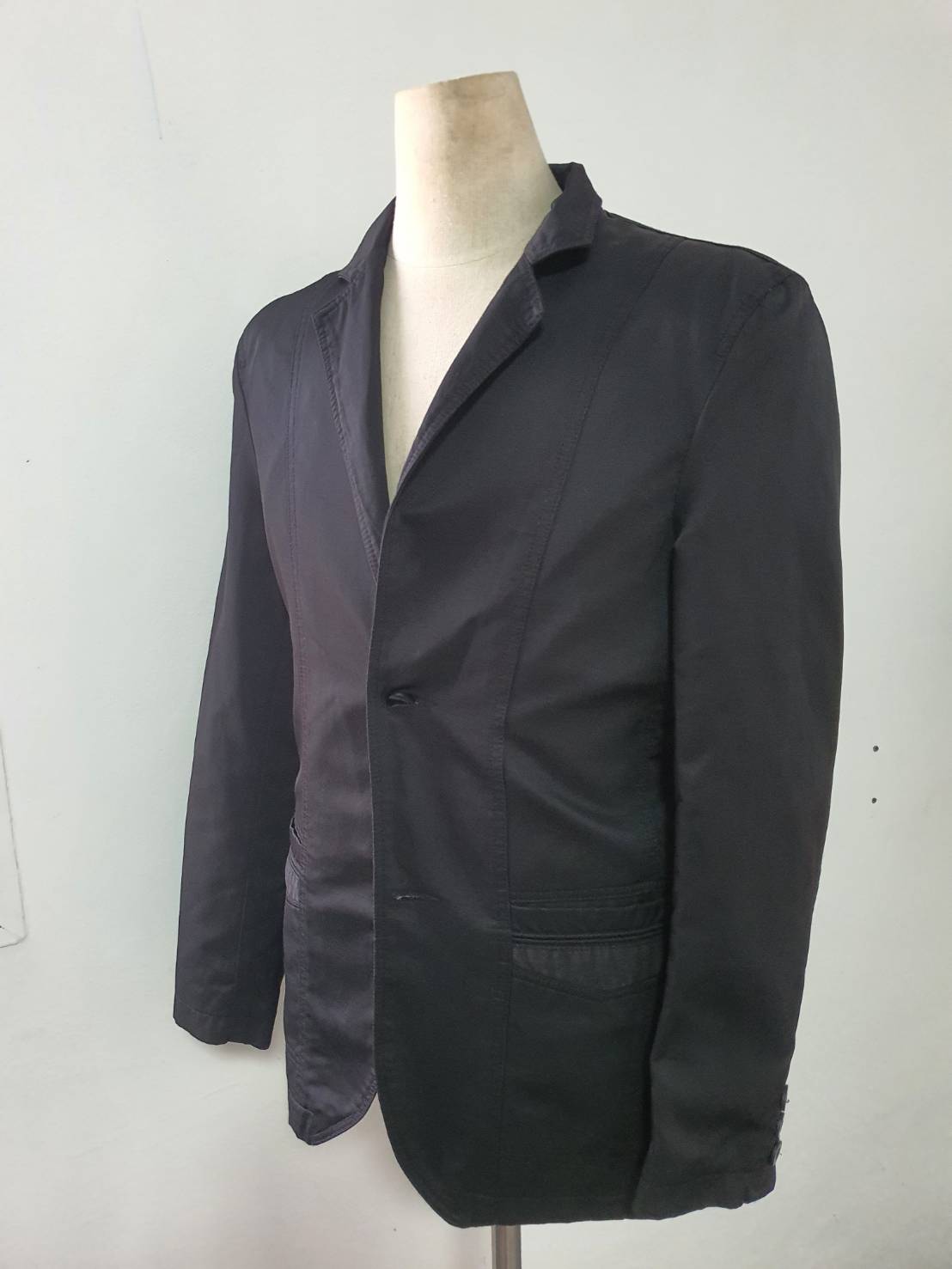 SUIT C0021 เสื้อคลุม ทรงสูท มือสอง สีดำ อก 38 นิ้ว