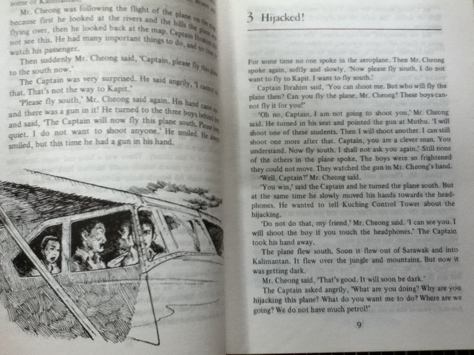Hijacked in Borneo หนังสืออ่านนอกเวลา คำศัพท์ 1200 คำ (หนังสือแถม)