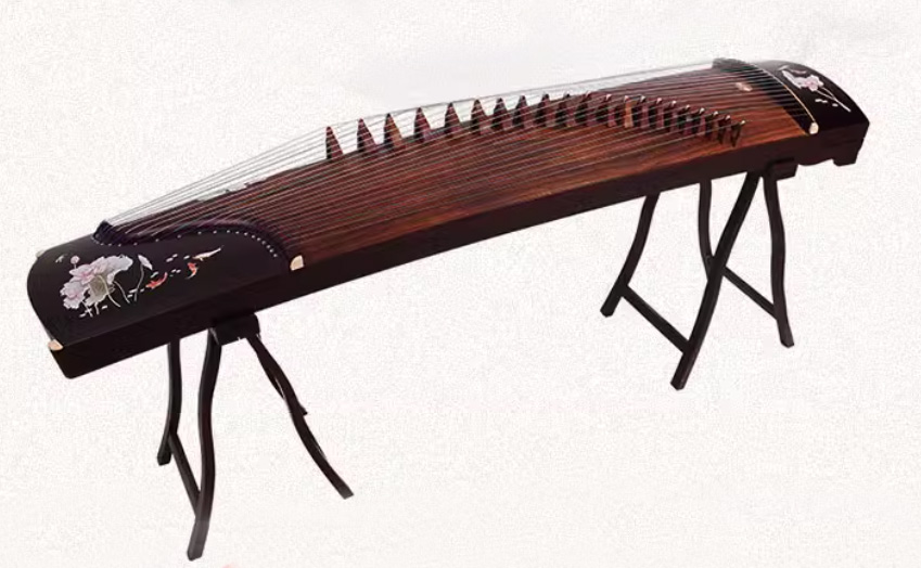 กู่เจิง 古筝 เครื่องดนตรีจีนกู่เจิง(แบบ A) Guzheng ของแท้ อุปกรณ์ครบชุด เสียงดี ทำจากไม้เกรดพรีเมี่ยม ลายสวยงาม