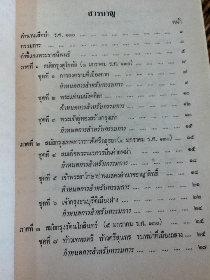 ตำนานเสือป่า ของ พระบาทสมเด็จพระมงกุฏเกล้าเจ้าอยู่หัว