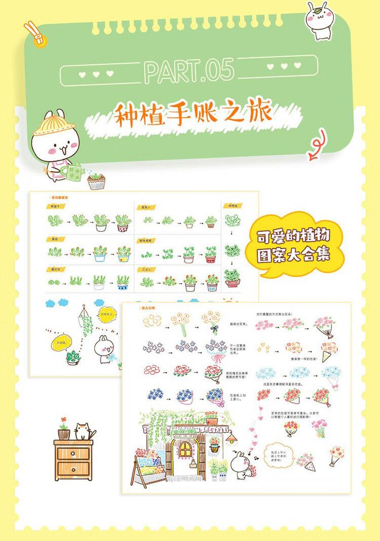 (พร้อมส่ง) หนังสือภาพลายเส้นน่ารักสำหรับตกแต่งสมุดบันทึก-ไดอารี่