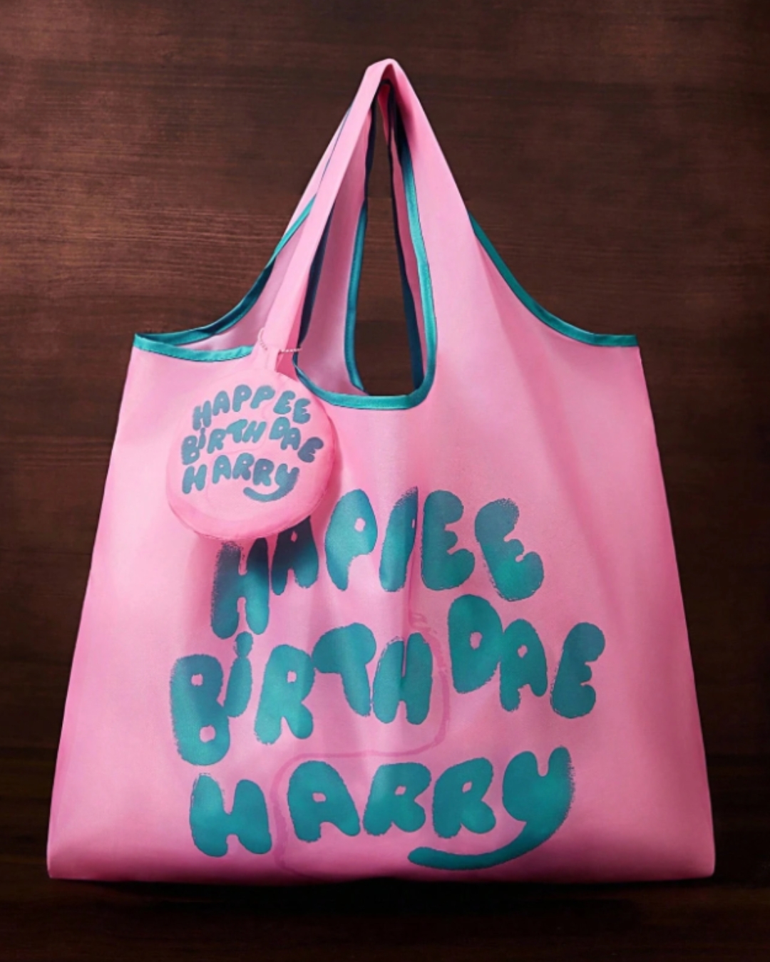 [Pre-Order] Harry Potter Happee Birthdae Harry ถุงผ้าใส่ของอเนกประสงค์ พับได้ ลายเค้ก