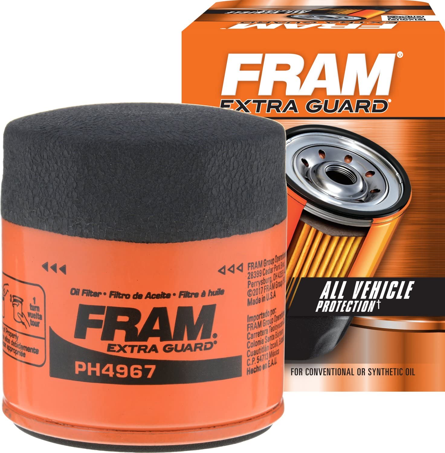 OIL FILTER EXTRA GUARD, FRAM, PH4967