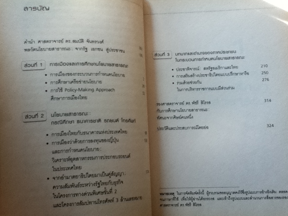 พลวัตนโยบายสาธารณะ จากรัฐ เอกชน สู่ประชาชน/ ดร.พัชรี สิโรรส