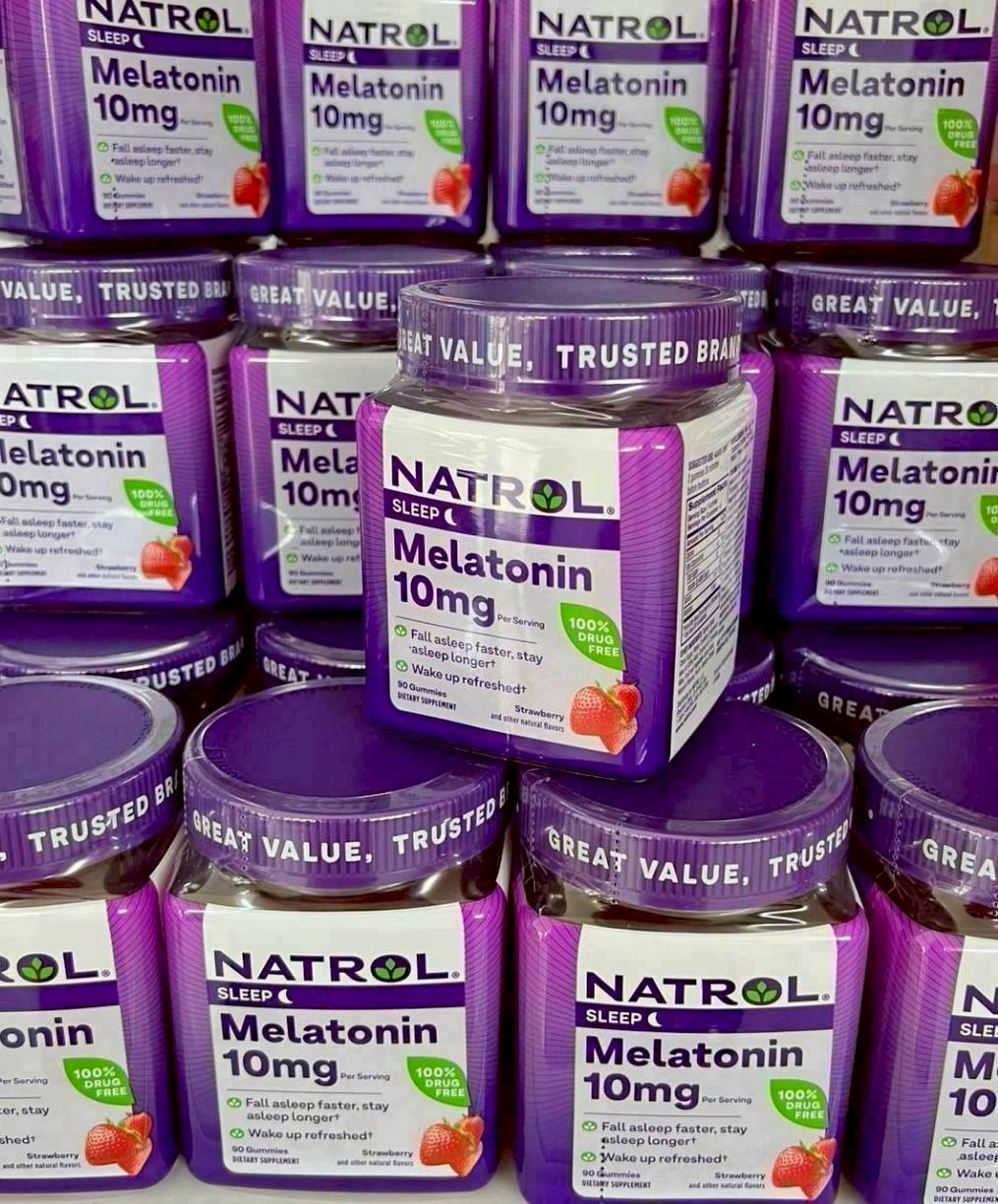 Natrol Melatonin Gummies 10 mg 90 Gummies Strawberry