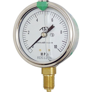 Oil-filled pressure gauge :ASK : OPG-AT-G1/4-60X10MPA