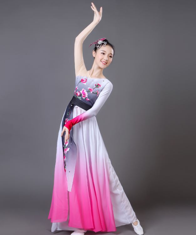 2019 ชุดสตรีสำหรับการฟ้อนรำพัดจีน 2019新款现代扇子舞套装 2019 New Chinese Female Modern Fan Dance Costume