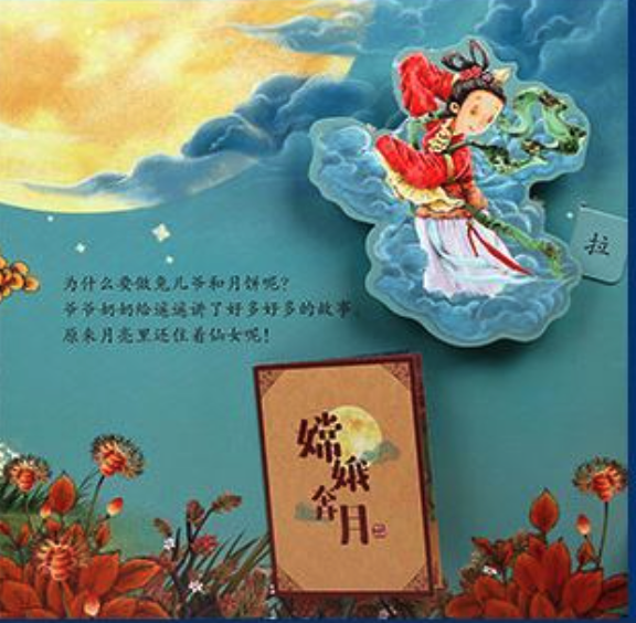 หนังสือภาษาจีนสำหรับเด็ก เทศกาลไหว้พระจันทร์ 3D ป๊อปอัพ เหมาะสำหรับเด็กอายุ 3-6 ขวบ 中秋节(精)/节日体验立体绘本 3-6岁 Mid-Autumn 3D Pop-up Book Children's Moon Festival Children's Book 3-6 Years Old