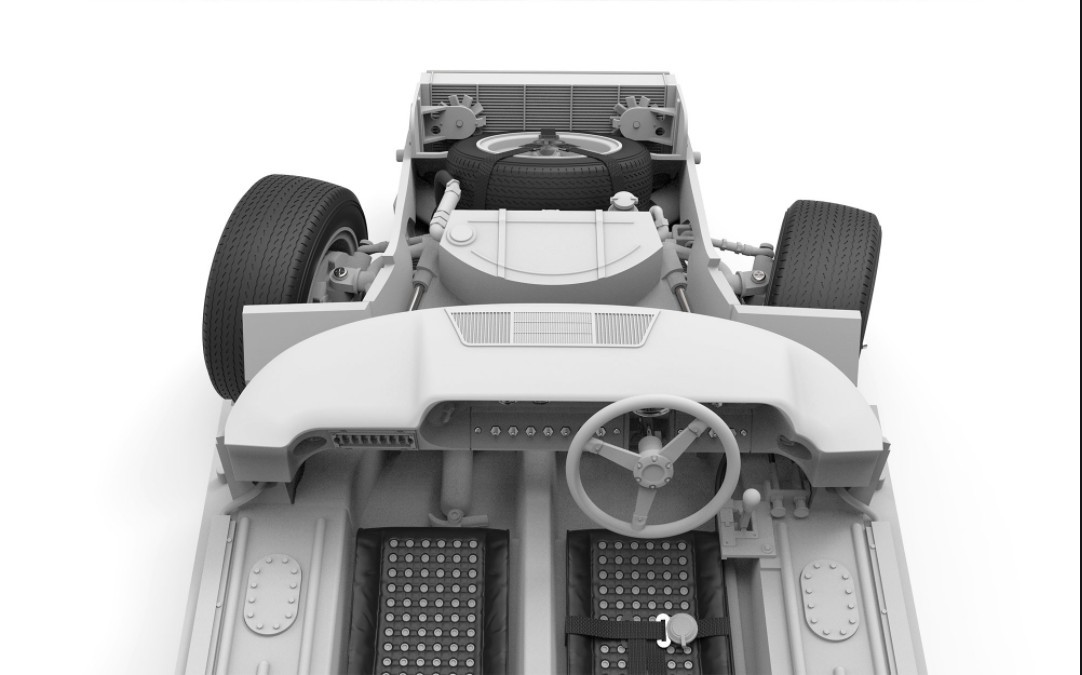 โมเดลรถสปอร์ต MENG RS-002 1/12 Ford GT40 Mk.II ’66 Sport Car Classic