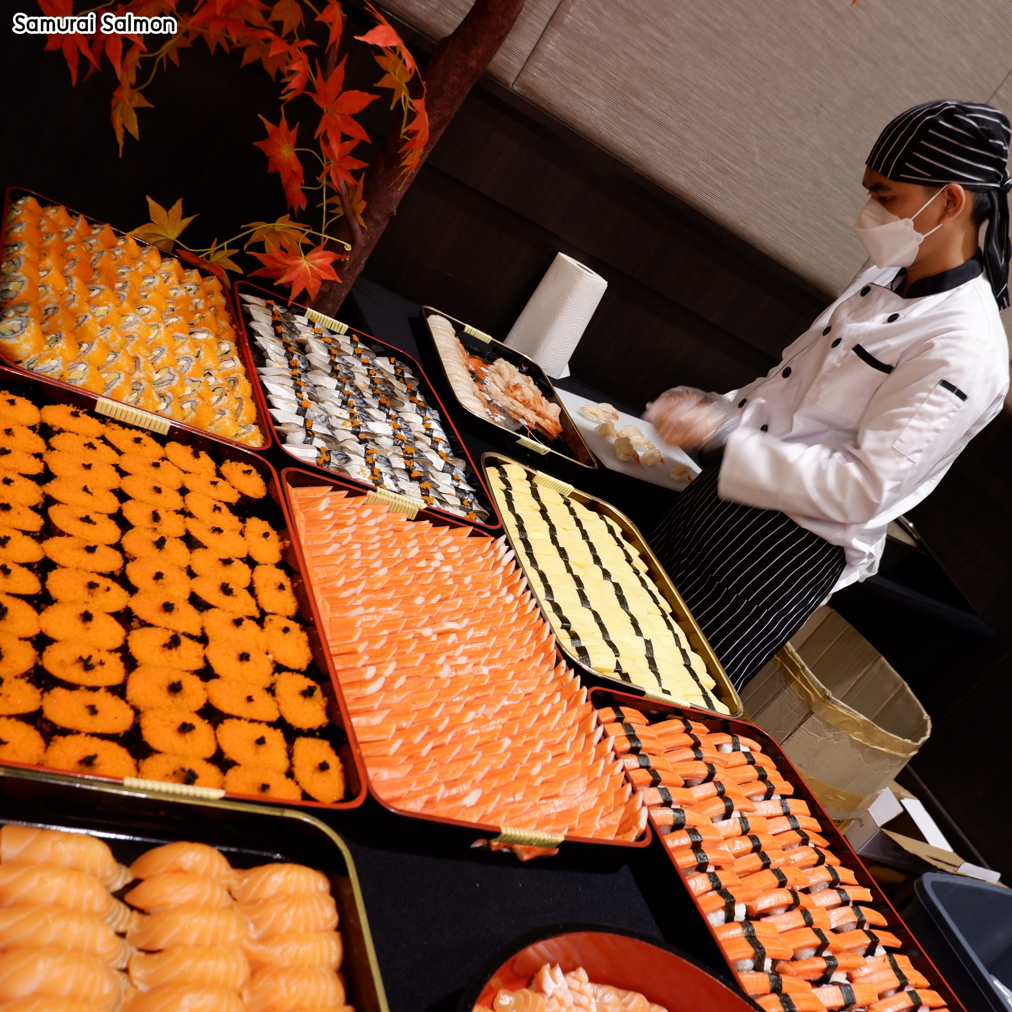 รับจัดเลี้ยงอาหารญี่ปุ่น งานแต่งงาน ที่ THE HALLS wedding