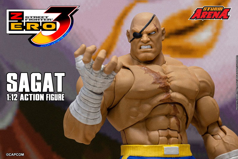 Street Fighter Alpha 3 1/12 Scale Action Figure Sagat(Provisional Pre-order)