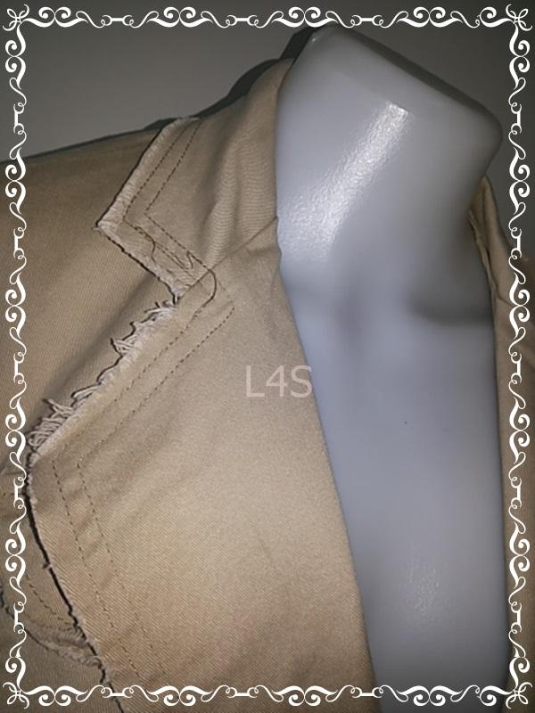 FF05952 เสื้อแจ็คเก็ต มือสอง สีน้ำตาล อก 36 นิ้ว