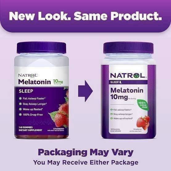 Natrol Gummies Melatonin 10 mg. 180 Gummies