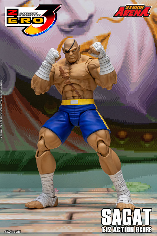 Street Fighter Alpha 3 1/12 Scale Action Figure Sagat(Provisional Pre-order)