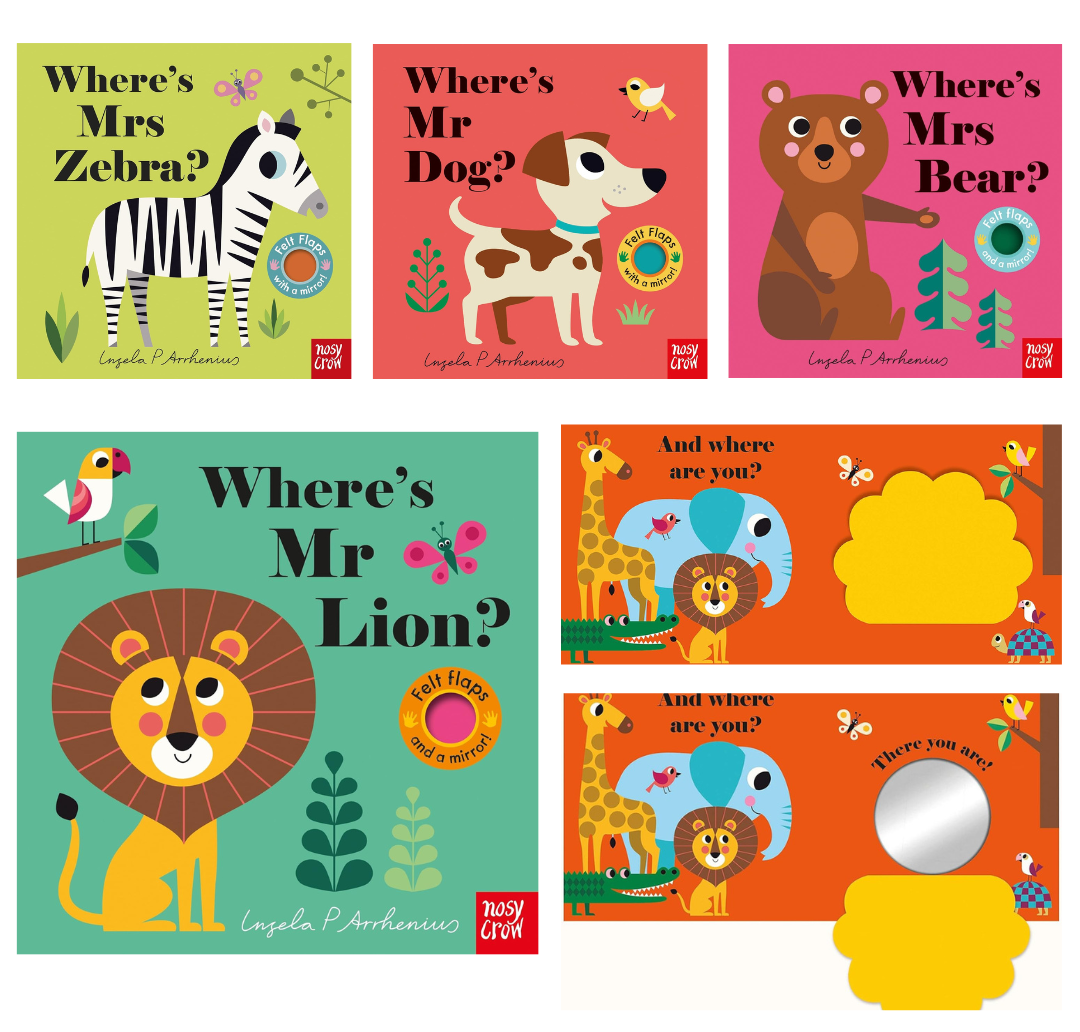 FELT FLAPS SERIES BY NOSY CROW (felt flaps and a mirror!)