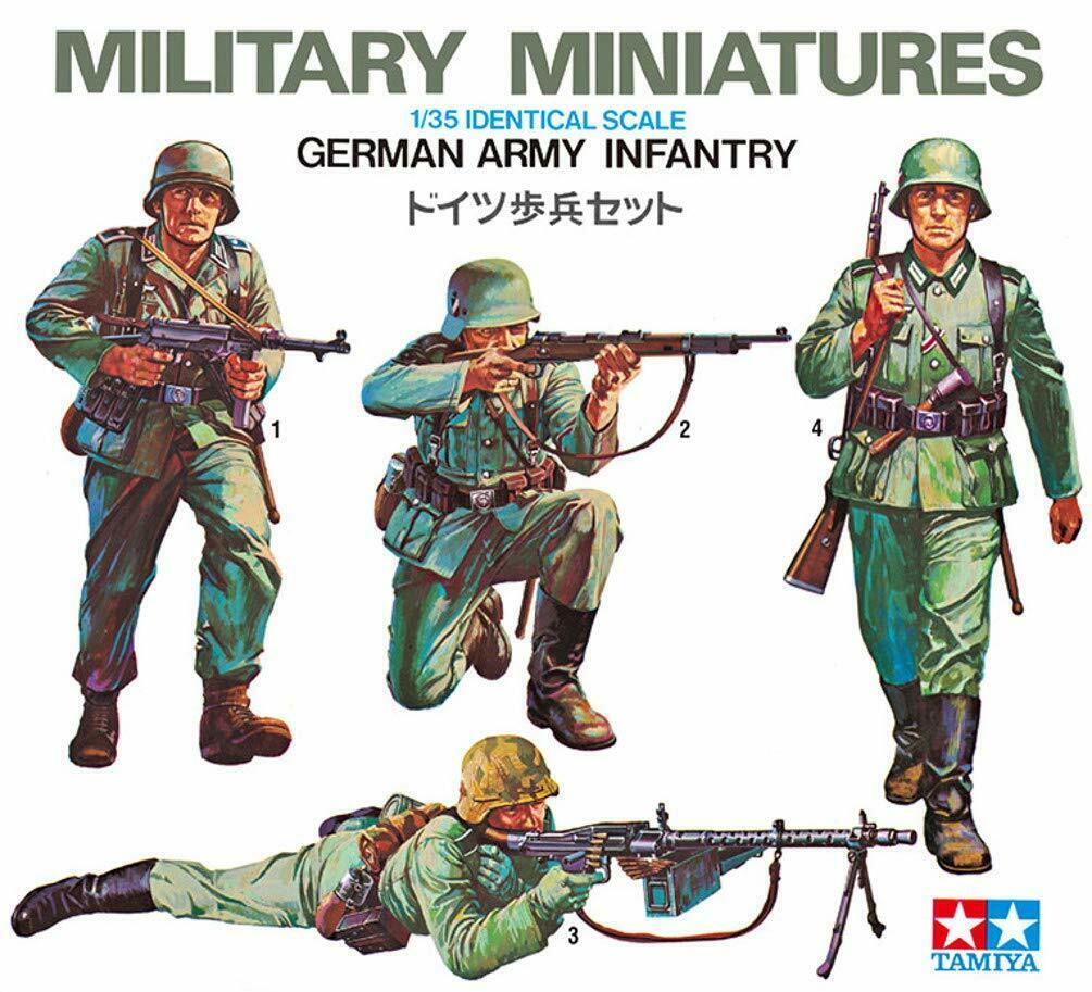 โมเดลฟิกเกอร์ทหาร Tamiya ขนาด 1/35 TA35002 German Army Infantry